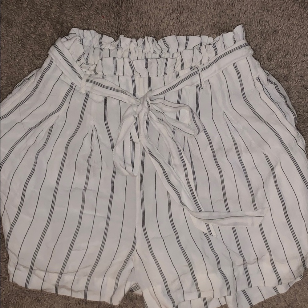 loose striped shorts